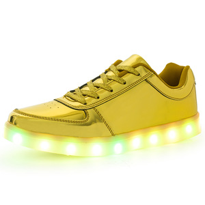 รองเท้ามีไฟ Led สำหรับผู้ชาย,ชาร์จไฟได้7สีสีชมพูแวววาวสำหรับเด็กและผู้ใหญ่ - Product Image 5