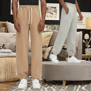 กางเกงวอร์มลำลองผู้ชาย 390G ผ้าฟลีซบุขนด้านใน เอวยางยืด ปรับข้อเท้าได้ ทรงขาตรง สไตล์อเมริกันสุดเทรนด์ - Product Image 3