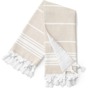 High Quality Striped Cotton Turkish Peshtemal <b>Beach</b> <b>Towel</b> Quick Dry Sand-Free Soft Compressed for Kids Disposable with Logo <b>Bag</b> - Product Image 3