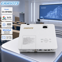 Proyektor Instalasi Profesional CAAVITS 4000 Lumen WUXGA 1920x1200 3LCD untuk Pendidikan, Universitas, dan Ruang Kuliah