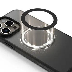 Atb Matte Magnetische Transparante Telefoonhoes Voor Iphone Draadloos Opladen Fundas Para Celular Voor Iphone 15 Pro Max