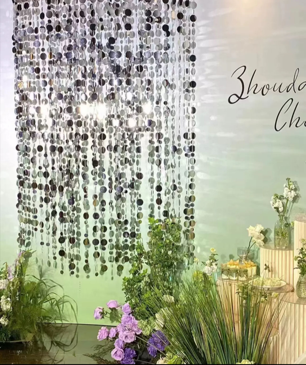 Silver round sequins (1 m high) 10 wear a good finished product