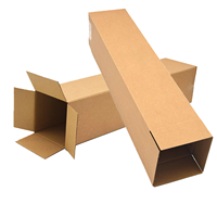 Kunden spezifische LED-Pappkarton Tube extra lange Verpackung Long Strip Carton Dünne flache Express Mailer Versand box