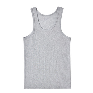 Débardeur côtelé personnalisable pour homme, coupe ajustée, pour entraînement de performance, respirant, vêtements de sport, vente en gros, usine OEM - Product Image 6