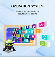 Nuevo Marco de Fotos Digital con Pantalla Táctil Capacitiva de 15.6 Pulgadas, Montaje en Pared, Wi-Fi, 4G, Android 14/15, Octa Core, Calendario Digital, Tablet PC, POE, NFC