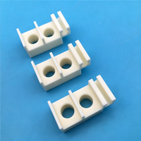 Support de fixation perforé en céramique d'alumine Al2O3 usiné CNC, haute précision (99%), pour machines industrielles, taille personnalisée