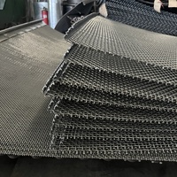 Hochbelastbares Manganstahl-Vibrationssiebgewebe mit Hakenrand, kundenspezifische Größe für Bergbau- und Steinbruchsiebe, OEM, niedrige Mindestbestellmenge
