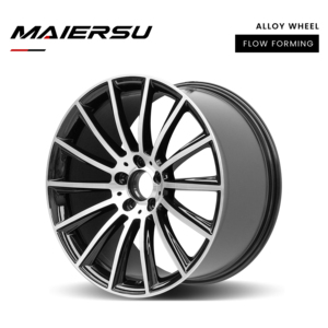 Jantes de voiture OEM 18 19 20 pouces à rayons multiples 5x112 66.56 CB Noir brillant Flow Fromed pour <span class=keywords><strong>Mercedes</strong></span> Benz C300 E350 W213E AMG - Product Image 1