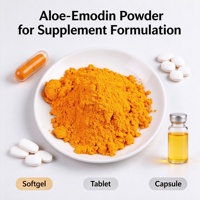 Polvere Standardizzata di Aloe-Emodina da Foglie di Aloe Vera per Formulazioni di Integratori, Aloe-Emodina all'Ingrosso 100g Prova