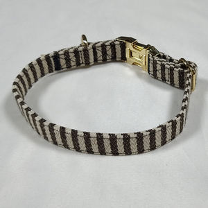 Suministros para mascotas <span class=keywords><strong>Collar</strong></span> de perro con estampado personalizado Hebilla de metal dorado <span class=keywords><strong>Collar</strong></span> ajustable para mascotas para perros, collares de algodón para mascotas ecológicos - Product Image 6