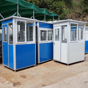 Cabine de sécurité portable élégante en métal, kiosque temporaire, cabine de sécurité, petite caserne de garde, cabine de sécurité moderne en extérieur - Product Image 6