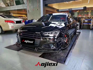 Splitter Paraurti Anteriore in Fibra di Carbonio Stile AK di Alta Qualità per <span class=keywords><strong>Audi</strong></span> B9 S4 A4 <span class=keywords><strong>S</strong></span>-<span class=keywords><strong>Line</strong></span> 2017 <span class=keywords><strong>2018</strong></span> 2019 - Product Image 3