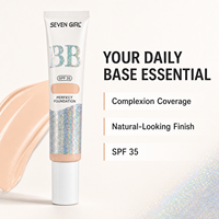 SEVEN GIRL 35ml Crème de fond de teint hydratante et éclaircissante, anti-cernes waterproof, écran solaire, fond de teint liquide, crème BB SPF35
