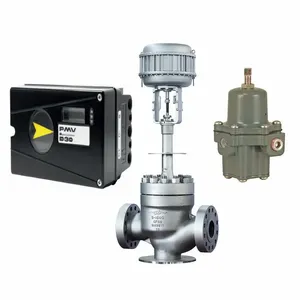 Vanne de régulation de débit avec positionneur Flowserve PMV D30, positionneur de vanne pneumatique numérique compact - Product Image 1