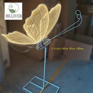 Open And Close 3d Moving Butterflies Road Light Electric Luminous Dynamic Butterflies Stage Lead Lamp For Wedding Props Event