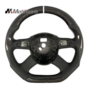 Volante de fibra de carbono personalizado para Audi B7 B8 C6 A3 A4 A5 A6 A7 A8 A8L Sedan 2004-2011, mejora del interior del coche - Product Image 1