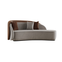 Sofá de habitación de hotel moderno personalizado para sala de estar, dormitorio y servicio de habitación, muebles de hotel de calidad