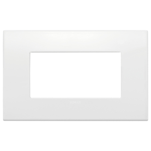 Placca Classic 4M Polar Matt Total Look 15x9.6 Cm <b>Wall</b> Plate For <b>Plugs</b> And <b>Sockets</b> - Product Image 1