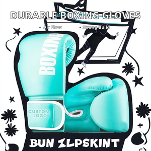 Gants de boxe en cuir à lacets super résistants à la déchirure, marque BODONG, équipement d'entraînement de gym personnalisable, vente chaude, prix usine - Product Image 2