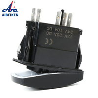 Barre lumineuse étanche à LED SPDT, 5 broches, 20a 12V 24V, pour véhicule hors-bord, interrupteur à bascule marin, pour Bus, bateau
