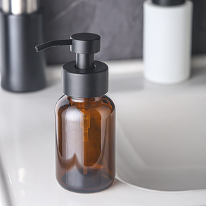 Distributore di schiuma di Mousse di vetro di colore personalizzato con pompe in acciaio inossidabile per bottiglia di schiuma di vetro smerigliato - Product Image 5