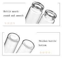 Nouveau bouchon en bois verre différentes tailles souhaitant bouteille en verre bocaux en verre avec couvercles en liège pour les récipients de stockage des aliments de cuisine