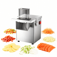 Picadora de Verduras Comercial Segura con Motor de 220V, Bajo Ruido, 200W, Hebilla de Seguridad, para Restaurantes, Plantas de Procesamiento de Frutas, Cocinas Escolares