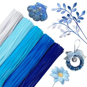 ชุดทำความสะอาดท่อ DIY สีสันหลากหลาย 100 ชิ้น แบบหนา 8 มม. กำมะหยี่หนา 9 มม. แบบแท่ง Liapu สีแดง แบบยืดหยุ่น - Product Image 3