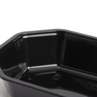 Assiettes jetables transparentes et plateaux à fruits, finition premium, plateaux alimentaires multi-usages pour une présentation élégante