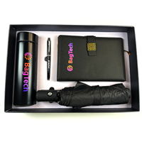 Ensemble de carnet de notes A5 de luxe personnalisé en PU avec stylo, tasse isotherme et boîte cadeau pour la remise des diplômes et les promotions