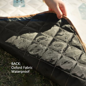 <span class=keywords><strong>Manta</strong></span> de <span class=keywords><strong>Picnic</strong></span> Plegable <span class=keywords><strong>Impermeable</strong></span> Ultrasónica Acolchada Oxford Daisy de BSCI, 200x200cm, para 4 Estaciones, Alfombra de Playa Familiar, Glamping - Product Image 5