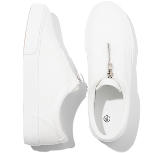 Chaussures basses classiques pour femmes avec logo personnalisé chaussures sans lacet en <span class=keywords><strong>toile</strong></span> <span class=keywords><strong>blanche</strong></span> baskets pour femmes nouveau style - Product Image 1