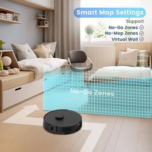 Aspirateur robot sans fil humide et sec <span class=keywords><strong>AIRROBO</strong></span> TBT30+ avec navigation laser, robot de nettoyage, aspirateur pour sols et tapis, serpillière à eau - Product Image 2