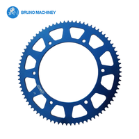 Pignon de chaîne de course en alliage d'aluminium 7075 anodisé, usiné CNC, pas 219/428/420, pour karting, pièce de rechange