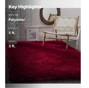 Tapis élégant et doux pour la maison, le salon, la chambre, le bureau, tapis de sol confortable, design moderne et élégant - Product Image 6