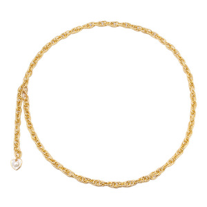 สร้อยคอเอวทรงหัวใจสไตล์ยุโรปอเมริกัน ทำจากโลหะผสมทองแดง ประดับขอบด้วยคริสตัล เหมาะสำหรับใส่ไปชายหาด - Product Image 3