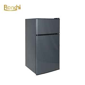 Refrigerador de doble puerta con congelador superior de 120L de China, refrigeradores al por mayor para el hogar, 220V con manija empotrada RONCHI - Product Image 1