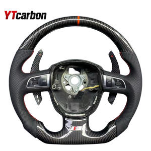 <span class=keywords><strong>Volante</strong></span> de coche YTcarbon apto para A3 <span class=keywords><strong>A4</strong></span> A5 B8 A6 Q5 Q7 S5 S4 <span class=keywords><strong>2005</strong></span> a 2011 <span class=keywords><strong>volante</strong></span> de fibra de carbono Real - Product Image 5