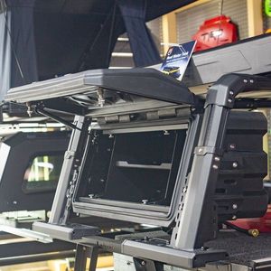 Système <span class=keywords><strong>de</strong></span> porte-bagages <span class=keywords><strong>de</strong></span> <span class=keywords><strong>toit</strong></span> rétractable en aluminium pour camionnette Tacoma 2021, robuste, pour le transport <span class=keywords><strong>de</strong></span> marchandises en tout-terrain, facile à utiliser - Product Image 5