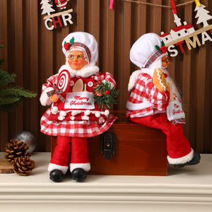 Figura Decorativa de Santa Claus Chef para Dropshipping en Shopify, Adorno Navideño de Dibujos Animados para Mesa de Hotel o Restaurante - Product Image 4