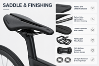 Vélo de route aérodynamique en carbone Toray T800 Mitsubishi TR50, 24 vitesses, freins à disque Di2, blanc, complet, cadre rigide 700c, roues entièrement en carbone