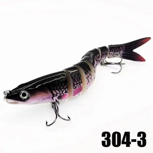 Leurres de pêche personnalisés à 8 segments pour lancer longue distance, avec sonnette, pour la pêche au bar et au dourade - Matériau ABS, pêche en eau douce et en mer - Product Image 5