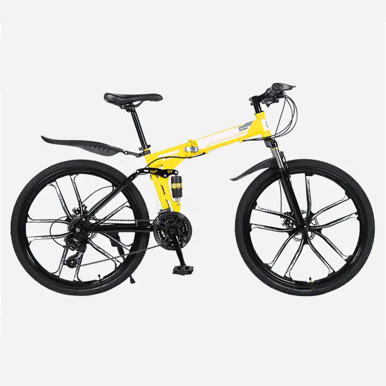 2019 new design MTB bicycle 26inch 21/24/27/30 speed high carbon steel frame high quality folding mountain Bike foldable cycle