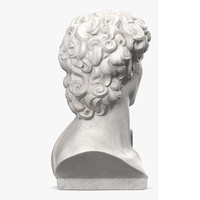 Service d'impression polymère rapide SLA SLS 3D, modèle 3D personnalisé pour buste de david, belle statue en marbre