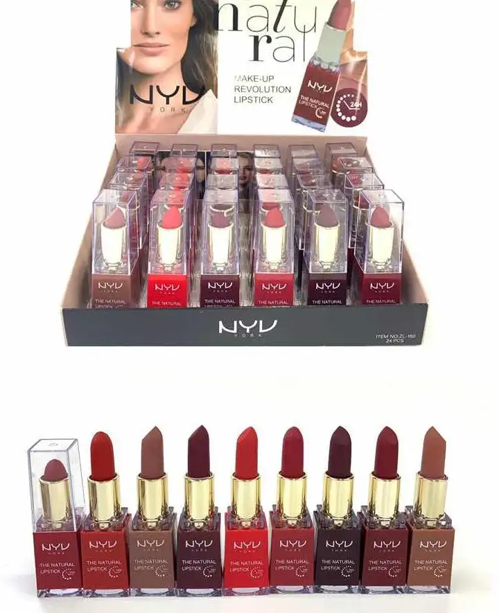 Hot Koop China Oem Fabrikant Waterdichte 5 Kleur Natuurlijke Matte Kleur Lipstick