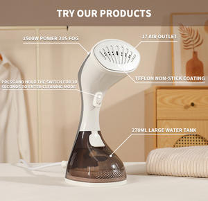 Vaporizador de Ropa Portátil para Eliminar Arrugas Profundas, Vaporizador de Mano para el Hogar de 1500 W, Vaporizador de Ropa Portátil con Tanque de Agua de 250 ml, Vaporizador de Telas de Viaje - Product Image 3