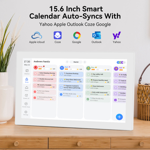 15.6 inch màn hình cảm ứng LCD Khung ảnh kỹ thuật số lịch gia đình kế hoạch 32GB Bộ nhớ MP4 phát lại MP3 việc nhà lịch trình bảng - Product Image 3