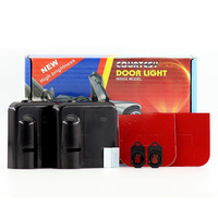 Lampe de bienvenue pour porte de voiture sans fil avec logo personnalisé 2 pièces Lampe de projecteur à LED pour accessoires de voiture Lampe décorative pour logo de voiture