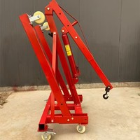 Mini-grue électrique pliable de 1 tonne, 220V, treuil de levage portable pour la maison, le garage et les projets de bricolage