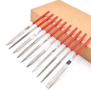 Needle File Set 10 Piece Diamond <b>Abrasive</b> Tapered Flat Rasp Cut For Woodworking Diy <b>Tools</b> - Product Image 1
